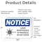 Signmission Laser Maintenance In Progress Do Not Enter OSHA Notice Sign, Vinyl Decal, 10in W x 7in L, 2PK OS-2PACK-NS-D-710-L-15880 - alternate 5